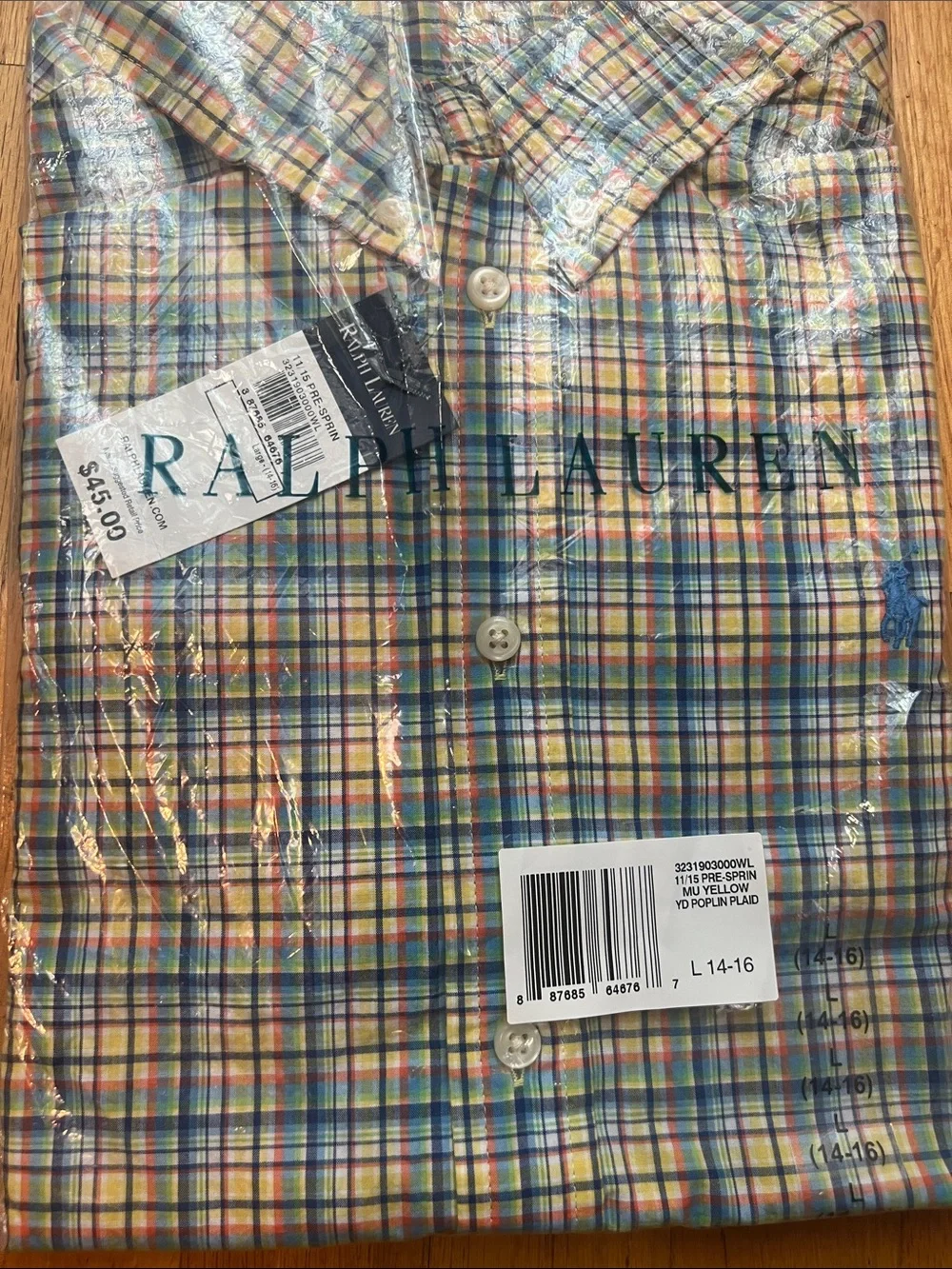Ralph Lauren Plaid Button-Down Shirt